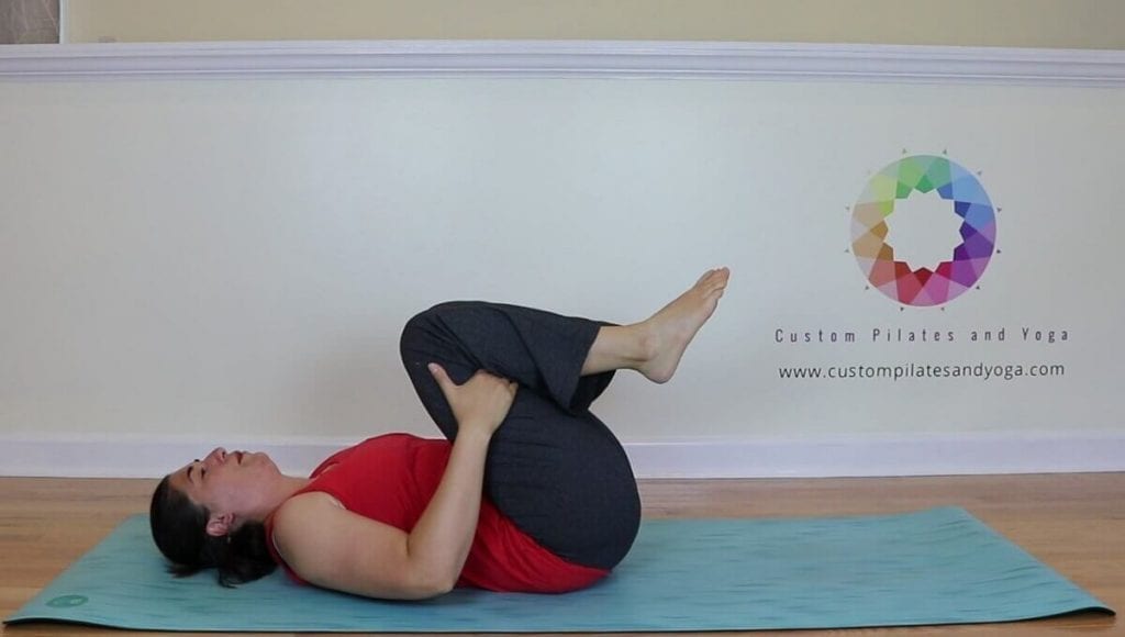 a modified version of pilates shell stretch